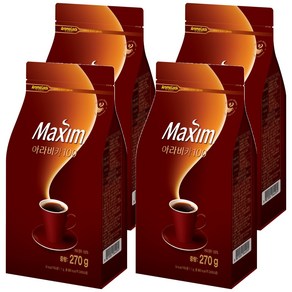 맥심 아라비카 100 원두 커피, 270g, 1개입, 4개