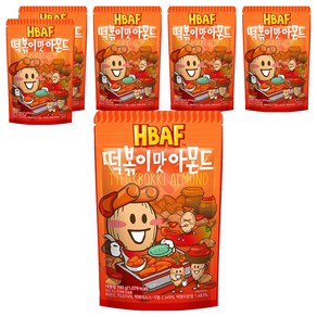 바프 떡볶이맛 아몬드, 190g, 6개
