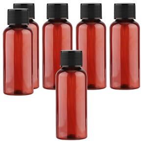 단마개 플라스틱 용기 50ml, 브라운 + 블랙, 180개