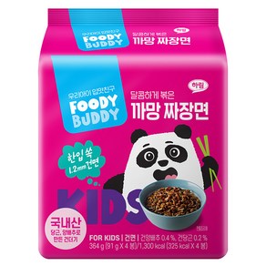 푸디버디 까망 짜장면, 91g, 4개