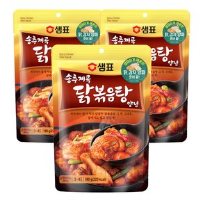 샘표 송추계곡 닭볶음탕 양념, 180g, 3개