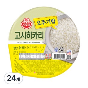 맛있는 오뚜기밥 고시히카리, 210g, 24개