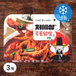 저세상 통뼈 국물 닭발 (냉동), 900g, 3개