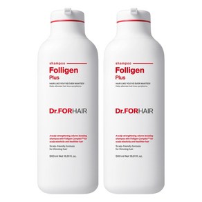 닥터포헤어 탈모증상완화 볼륨강화 폴리젠 플러스 샴푸, 500ml, 2개