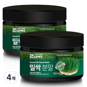 조은약초 밀싹 분말, 4개, 120g