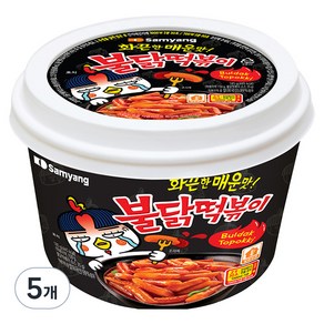 삼양 불닭떡볶이, 185g, 5개