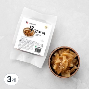 권기옥 명인 웃말 무 장아찌, 225g, 3개