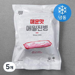 엄지식품 매운맛 메밀 전병 (냉동), 1.2kg, 5개