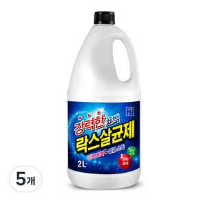 생활공식 강력한 표백 락스살균제, 2L, 5개