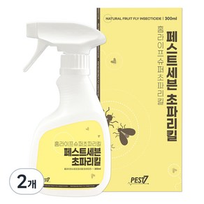 페스트세븐 홈라이프 슈퍼 초파리킬 살충제, 2개, 300ml