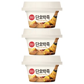 햇반 단호박죽, 3개, 267g