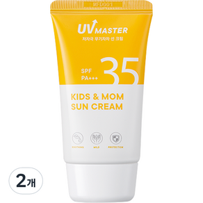 토니모리 유브이 마스터 키즈 앤 맘 선크림 SPF 35 PA+++, 45ml, 2개