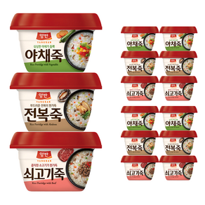 양반 쇠고기죽 287.5g + 전복죽 287.5g + 야채죽 287.5g, 1세트