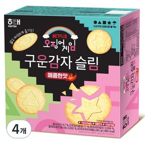 해태제과 구운감자 슬림 매콤한맛, 240g, 4개