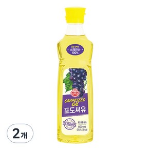 오뚜기 포도씨유, 500ml, 2개