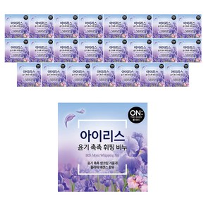 온더바디 플라워 휘핑 비누 아이리스, 90g, 24개