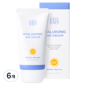 라멜린 히알루로닉 선 크림 SPF50+ PA++++, 70ml, 6개