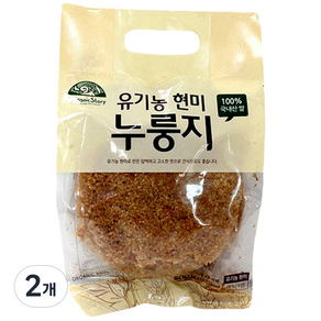 오가닉스토리 유기농 현미누룽지, 500g, 2개