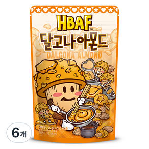 바프 달고나 아몬드, 190g, 6개