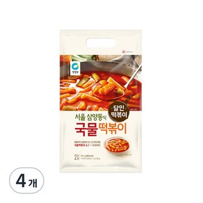 청정원 국물 떡볶이, 380g, 4개