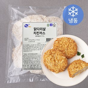 하늘푸드 닭다리살 치킨까스 10입 (냉동), 800g, 1팩