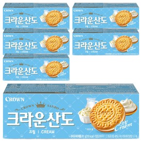 크라운산도 크림, 6개, 61g