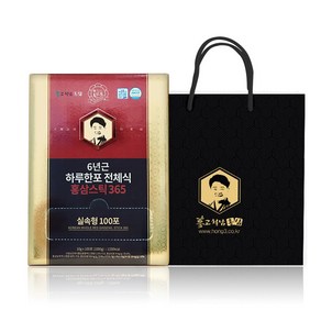 고철남홍삼 짜먹는 6년근 하루한포 전체식 홍삼스틱365 + 쇼핑백, 1kg, 1개