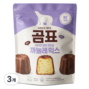 곰표 까눌레 믹스, 500g, 3개