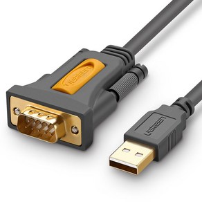 유그린 USB2.0 to RS232 시리얼 변환 컨버터 케이블, 2m, 1개