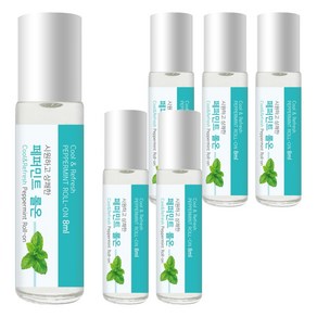 더허브샵 아로마 롤온 오일 페퍼민트, 8ml, 6개