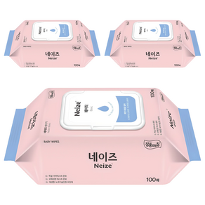 네이즈 베이직 물티슈 캡형, 40g, 100매, 3세트