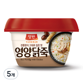 양반 영양닭죽, 285g, 5개