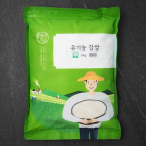 광복곡물 유기농 찹쌀, 3kg, 1개