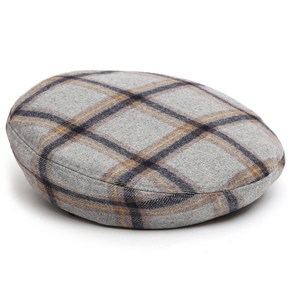 언더컨트롤 FULL MOON BERET WOOL CHECK SMOKE 베레모