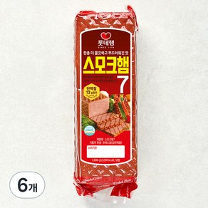 롯데햄 스모크햄, 1000g, 6개