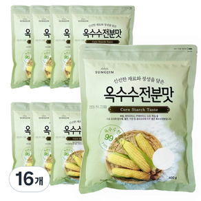 성진 옥수수 전분맛, 400g, 16개