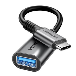 벤션 USB3.2 10Gbps 초고속 C타입 OTG 젠더 케이블, 1개, 10cm