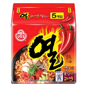 오뚜기 열라면 120g, 5개