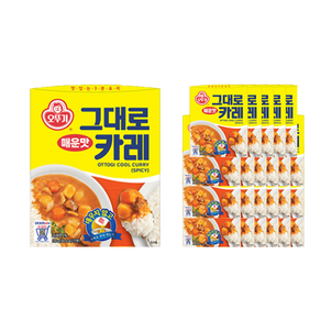 오뚜기 그대로카레 매운맛, 200g, 24개