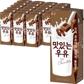 맛있는우유GT 초코, 180ml, 24개