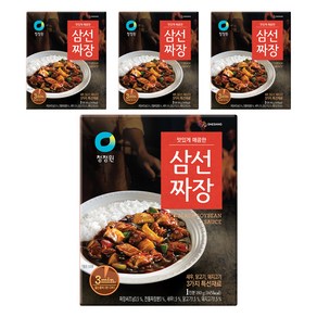 청정원 삼선짜장, 180g, 4개