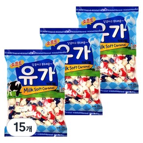 소프트 유가 카라멜 캔디, 15개, 280g