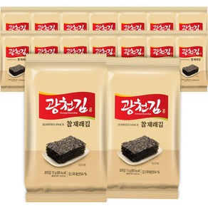 광천김 참 재래김, 15g, 16개