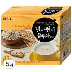 담터 발아 현미 율무차 플러스, 15g, 15개입, 5개