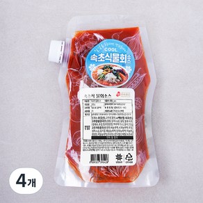 주비푸드 속초식 물회소스, 500g, 4개