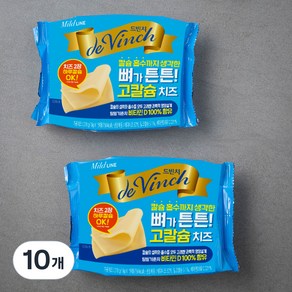 드빈치 뼈가튼튼 고칼슘 치즈 15매, 270g, 10개