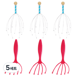 ABM 핸디 두피 마사지기 3p + 두피마사지기 3p, 5세트, 랜덤 발송