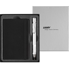 LAMY 사파리 샤프 + 노트 기프트 세트, 화이트, 1세트