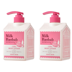 밀크바오밥 세라 바디로션 피오니머스크, 600ml, 2개