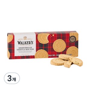 워커스 쇼트브레드 라운드 버터쿠키, 150g, 3개